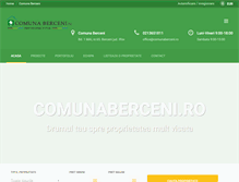 Tablet Screenshot of comunaberceni.ro